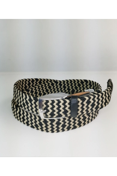 Cinturón elastilo Ela - bicolor marron 2
