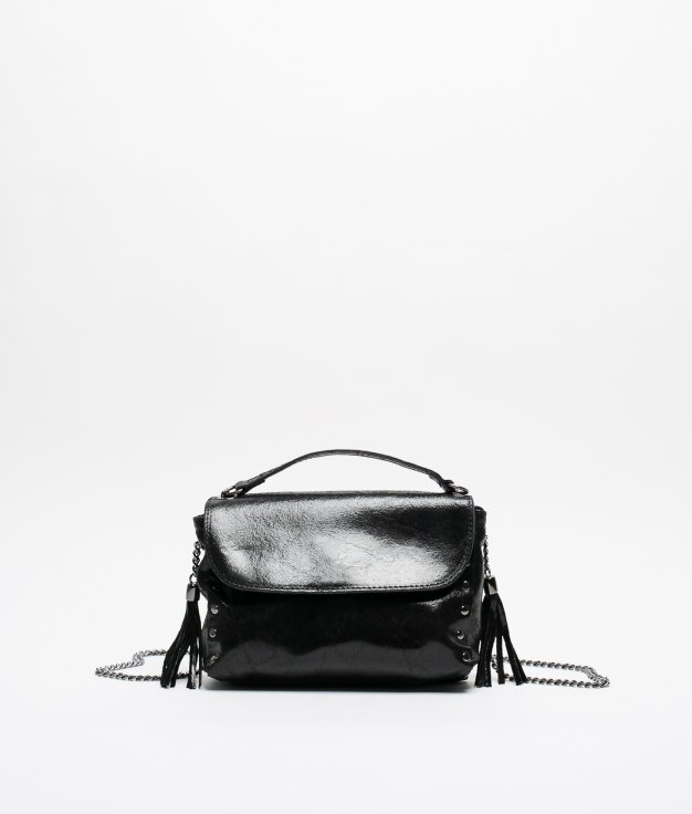 SUSI LEATHER  BAG - GREY