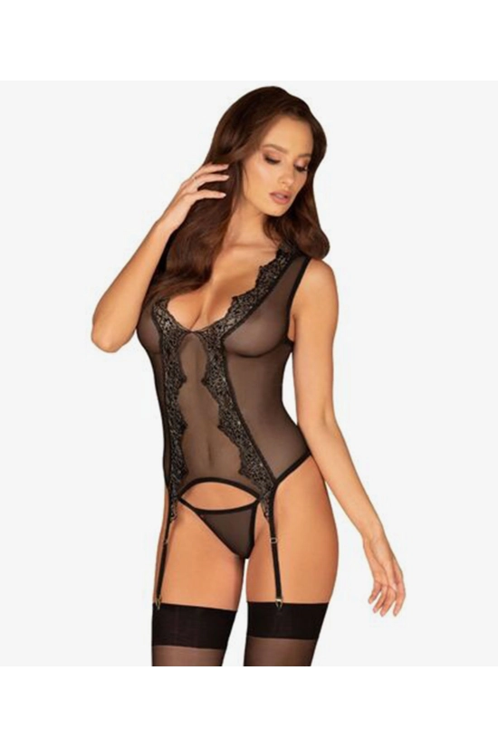 CORSET MESHLOVE OBSESSIVE - NOIR