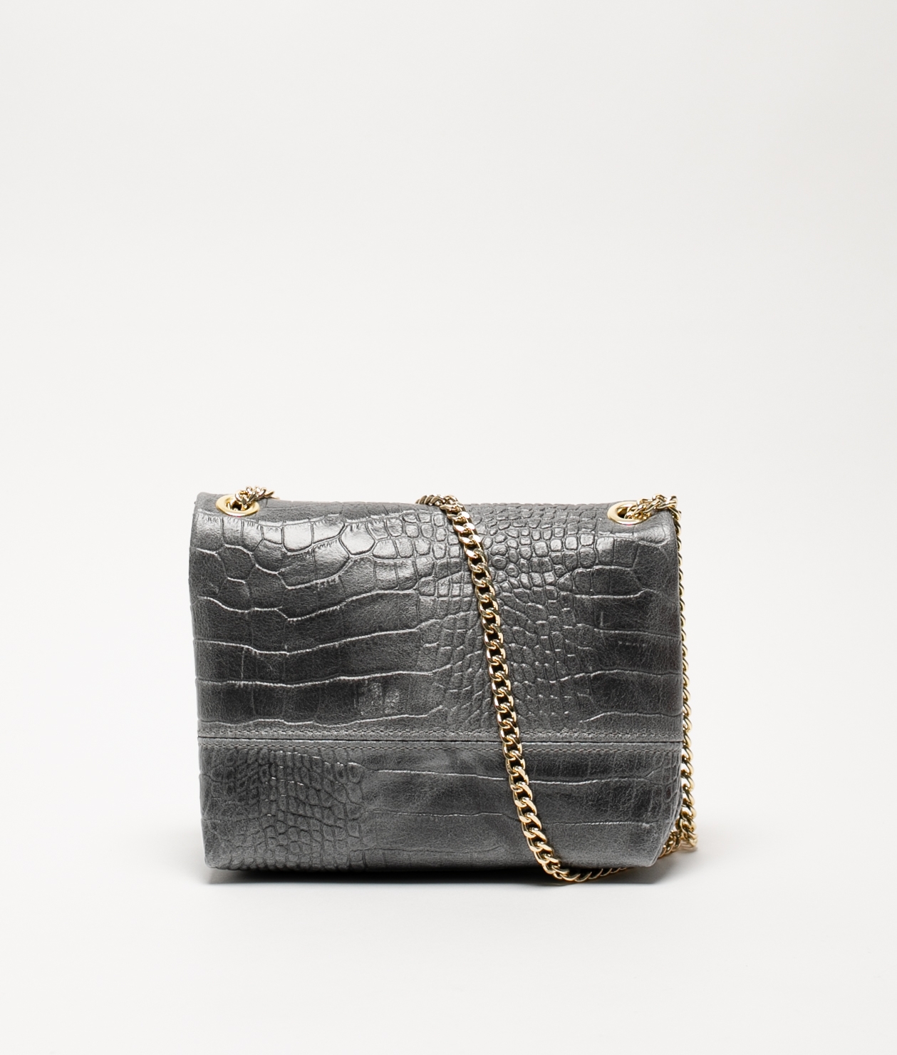 Leather bag Annabella - gray