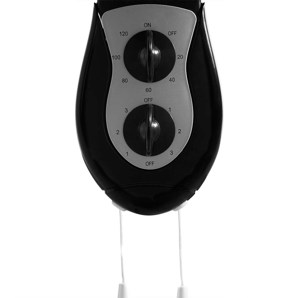Ventilador de pared oscilante negro WF 0141 40 cm