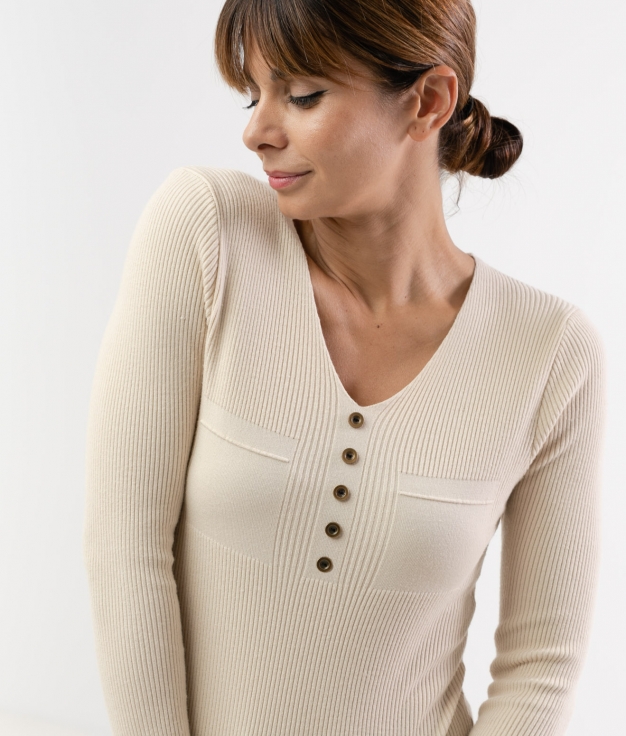 PULL COLIDOS - BEIGE