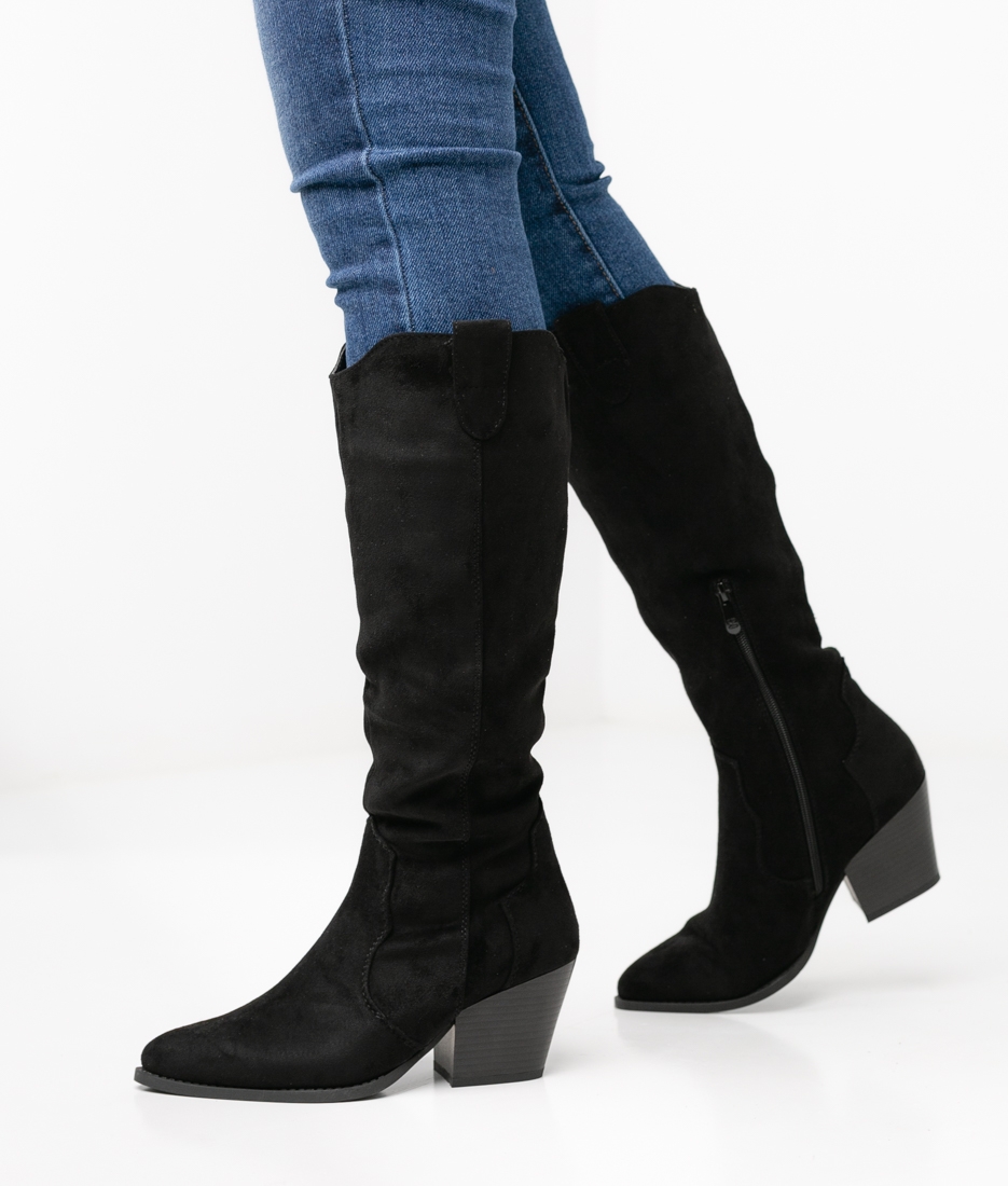 Randal Knee-Lenght Boot - Black