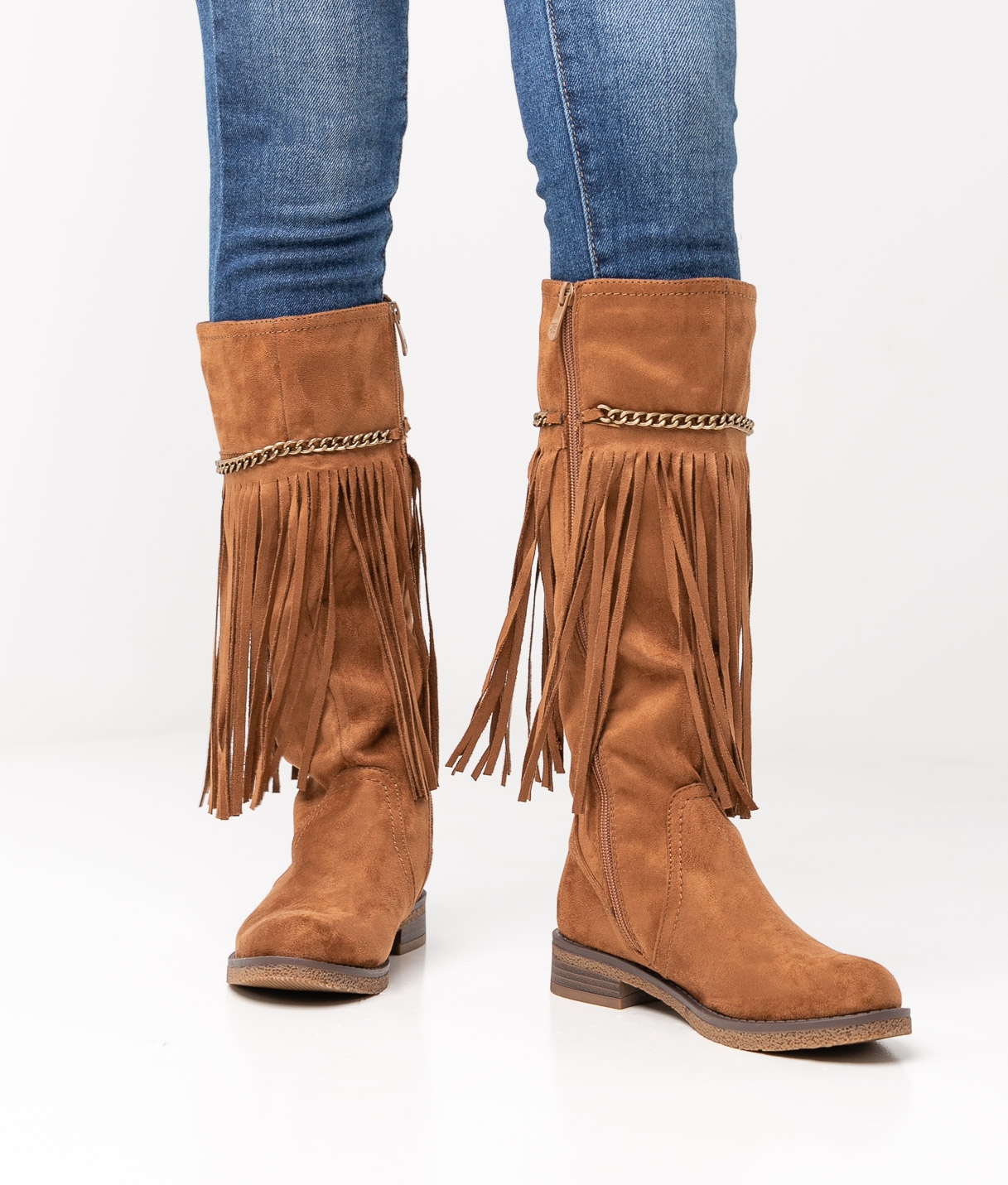 ILMA KNEE-LENGHT BOOT - CAMEL