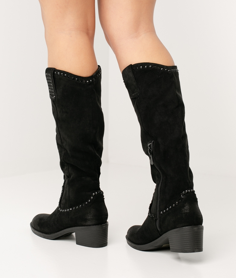 Knee-Lenght Boot Curta - Black
