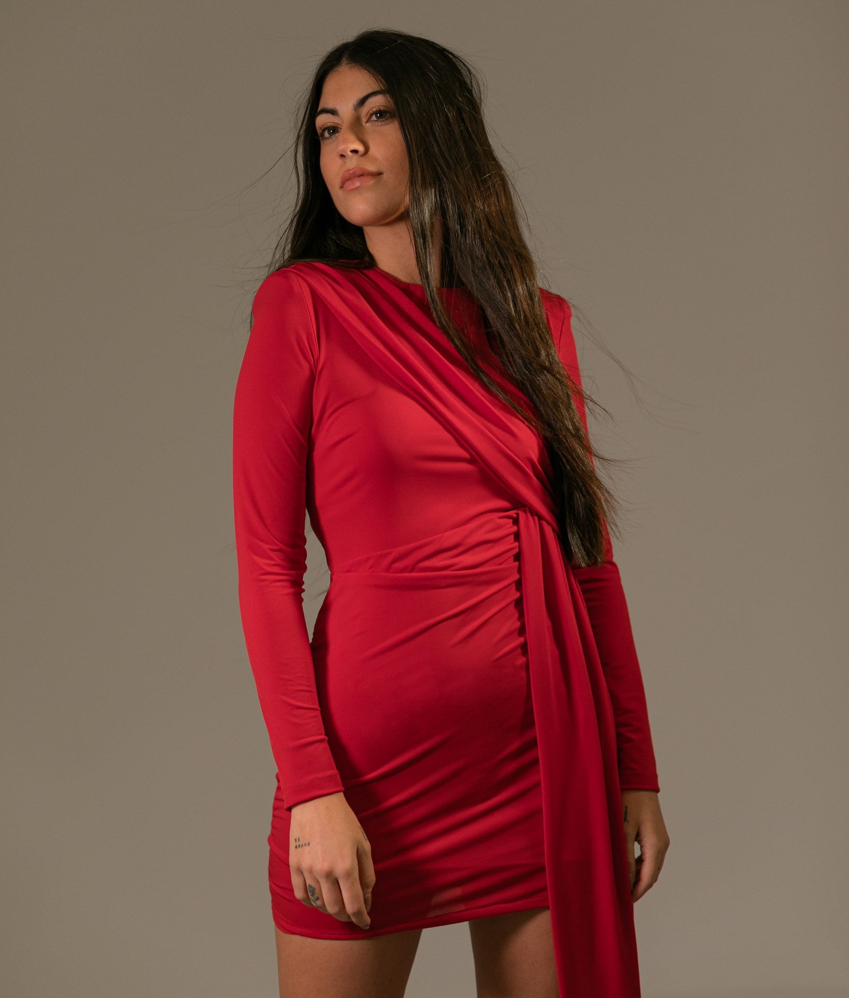 FERVOLA DRESS - RED