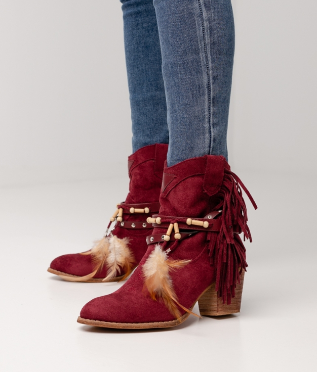 Low Boot Quetres - Maroon