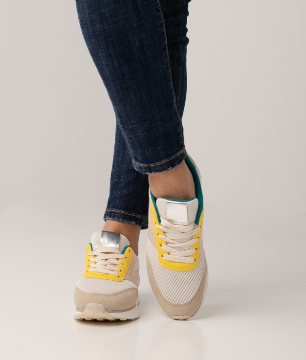 sneakers cherny - beige