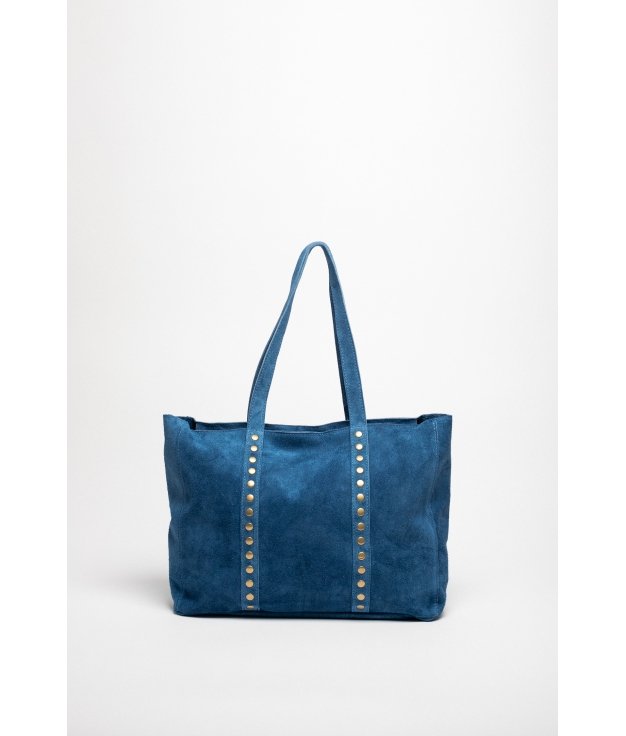 BOLSO DE PIEL ATHURUGA - AZUL DENIM