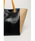 BOLSO DE PIEL ANEROOD - NEGRO