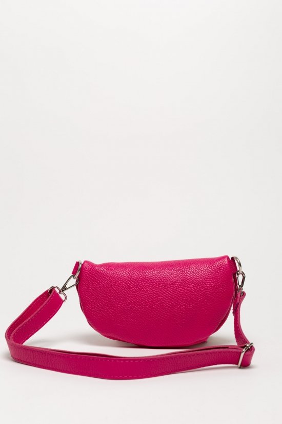 RIÑONERA DE PIEL ERICA - FUCSIA 2