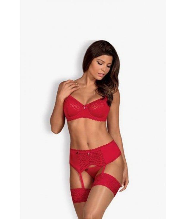 OBSESSIVE JOLIEROSE SET 3 PIEZAS - ROJO