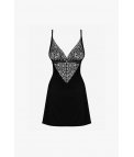 OBSESSIVE CECILLIA VESTIDO Y TANGA -  NEGRO