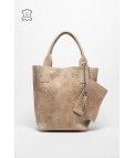 Bolso de piel Elena - Beige