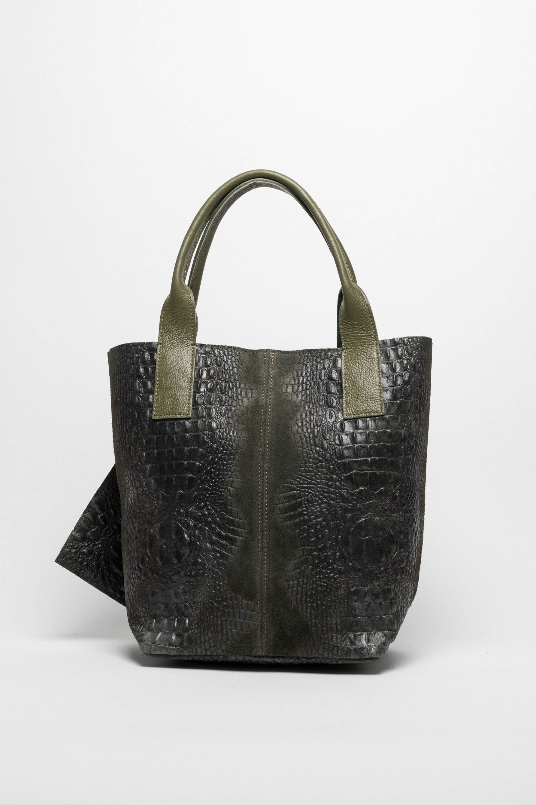 Elena leather bag - Verde Oscuro
