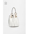 BOLSO DE PIEL LOUPE - BLANCO