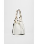 BOLSO DE PIEL LOUPE - BLANCO