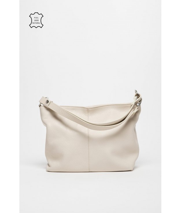 BOLSO DE PIEL DIVONGO - BEIGE