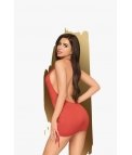 MINI VESTIDO EARTH-SHAKER - ROJO