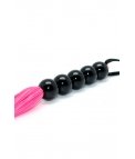 FLOGGER 38 CM RIMBA BONDAGE PLAY - NEGRO/ROSA