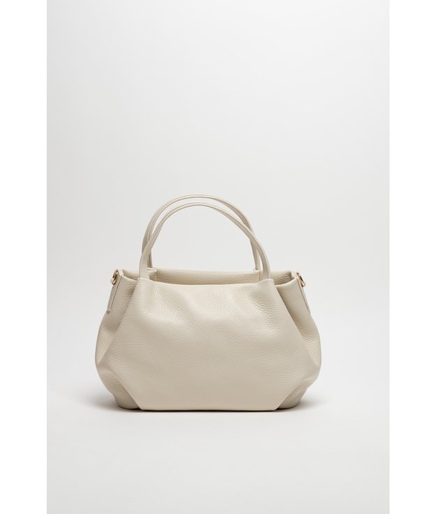 BOLSO DE PIEL HIPENO - BEIGE