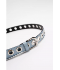 CINTURÓN LALANGI - AZUL CLARO/PLATEADO