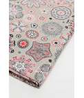 MANTEL ANTIMANCHAS GARDEMIS - BEIGE/ROJO