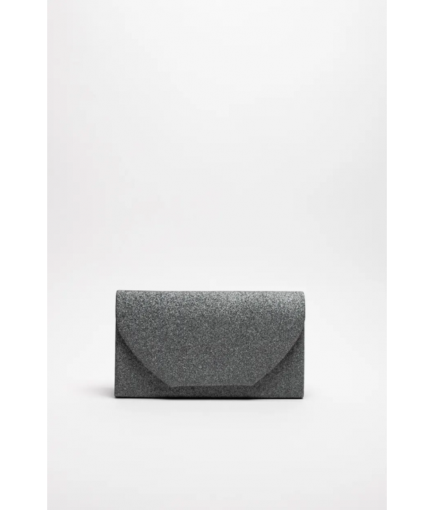 BOLSO DE MANO GUIZA - GRIS