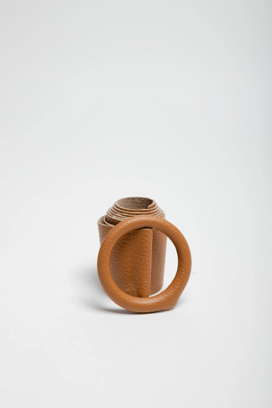 CINTURÓN DE PIEL BILBAIS - CAMEL