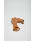 CINTURÓN DE PIEL BILBAIS - CAMEL