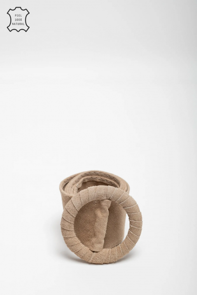 CINTURÓN DE SERRAJE NAIRO - BEIGE