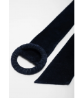 CINTURÓN DE SERRAJE NAIRO - AZUL MARINO