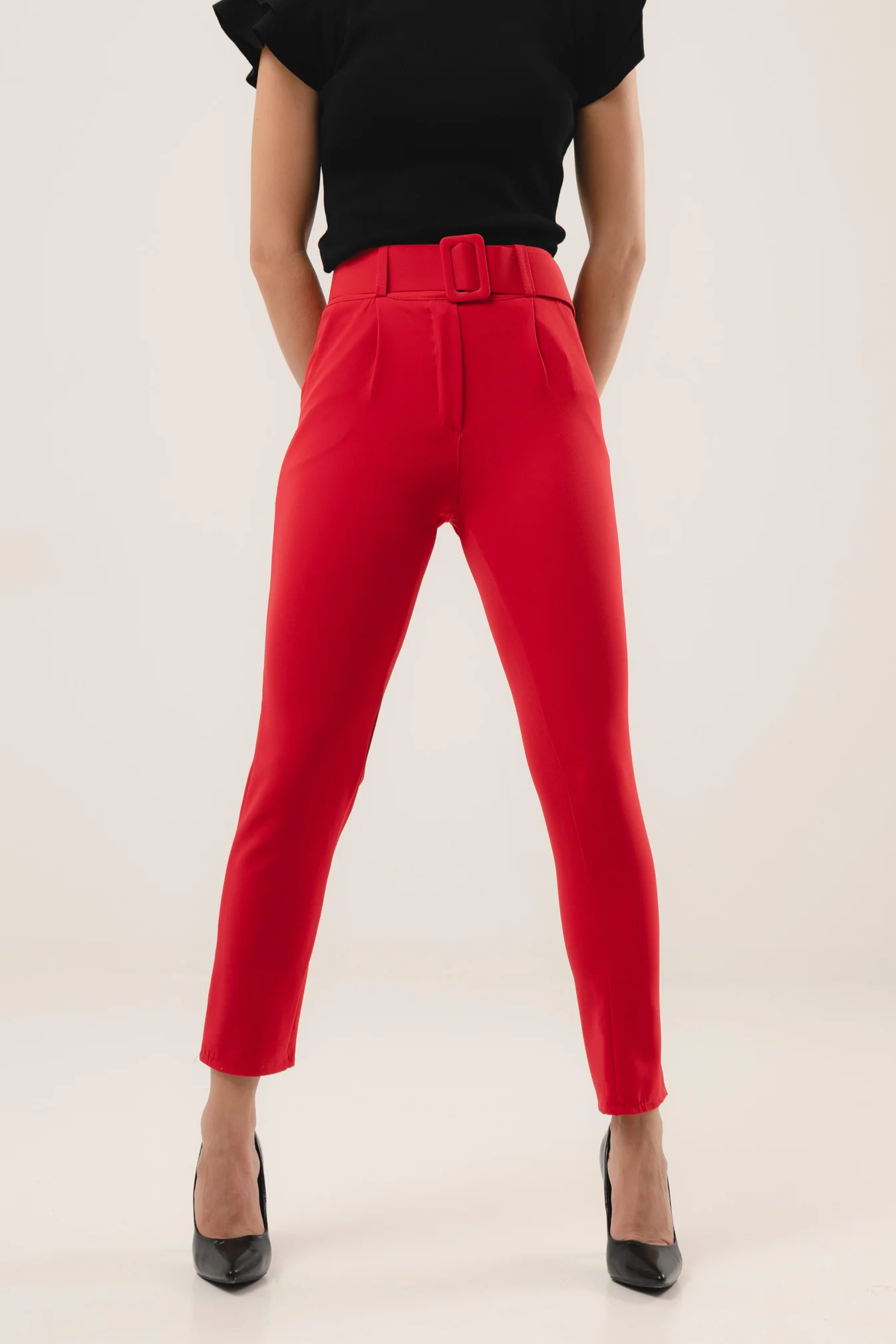 NICHELE TROUSERS - RED