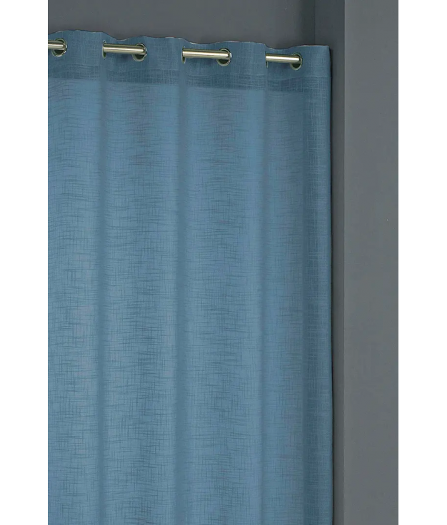 NEW RUSTIC CURTAIN 140X265 - PETROL BLUE