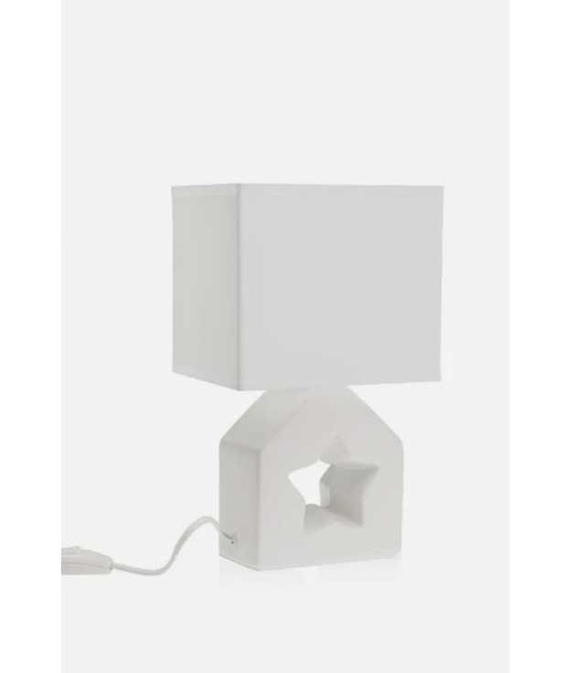 ISTAR CERAMIC TABLE LAMP - WHITE