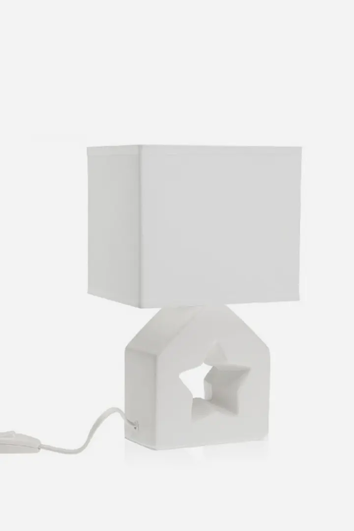 ISTAR CERAMIC TABLE LAMP - WHITE