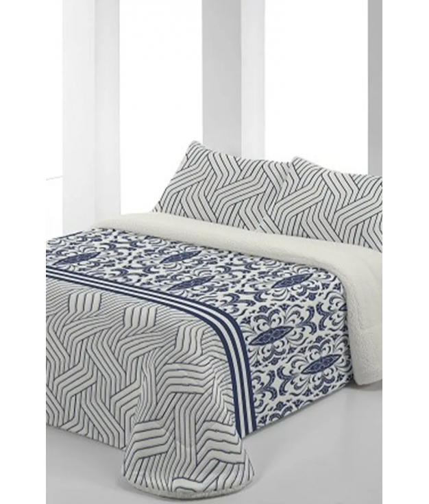 MAISA SHERPA QUILT - BLUE