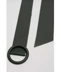 CINTURÓN DE PIEL BILBAIS - VERDE MILITAR