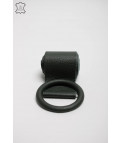 CINTURÓN DE PIEL BILBAIS - VERDE MILITAR