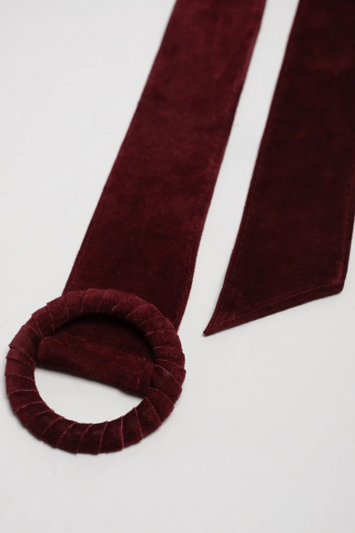 CINTO DE COURO HELA SPLIT - GARNET 2