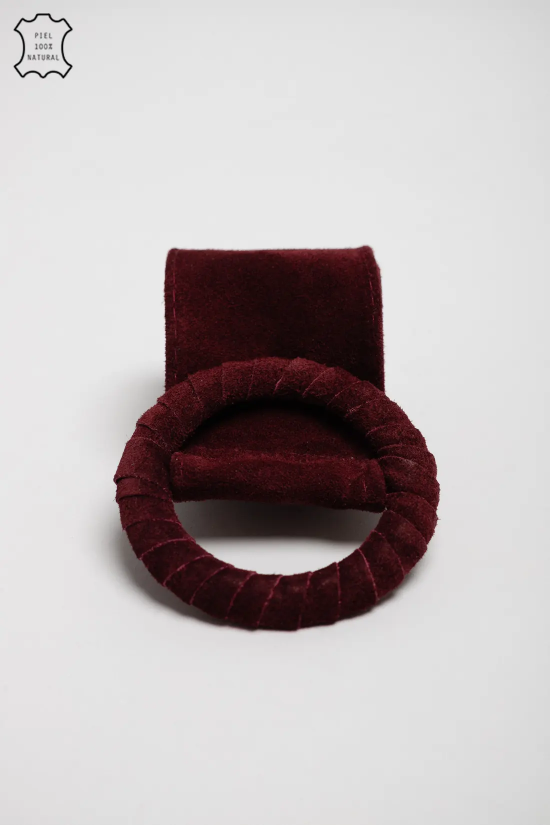 CINTO DE COURO HELA SPLIT - GARNET