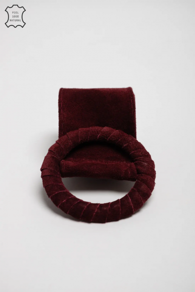 CINTO DE COURO HELA SPLIT - GARNET
