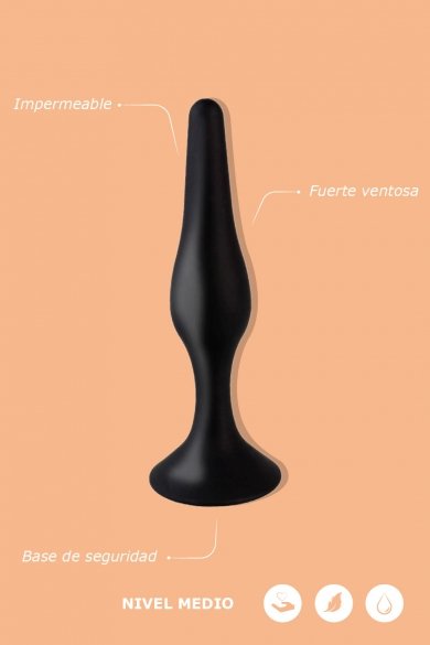 PLUG ANAL 13 CM TROPHY - NEGRO
