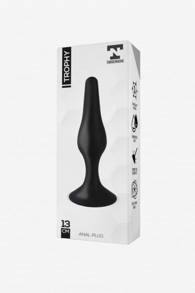 PLUG ANAL 13 CM TROPHY - NEGRO 2