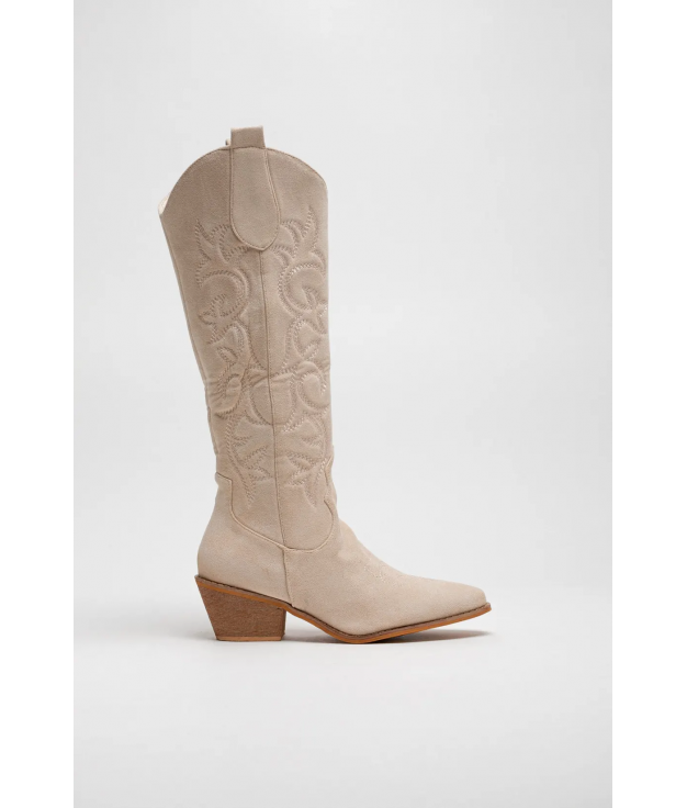 BOTA ALTA ELISFE - BEIGE