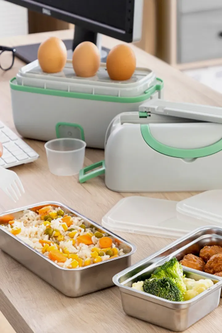 3 IN 1 ELECTRIC STEAM LUNCH BOX WITH RECIPES