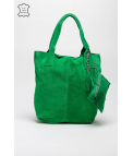 SAC EN CUIR MYKONOS - VERT D'HERBE