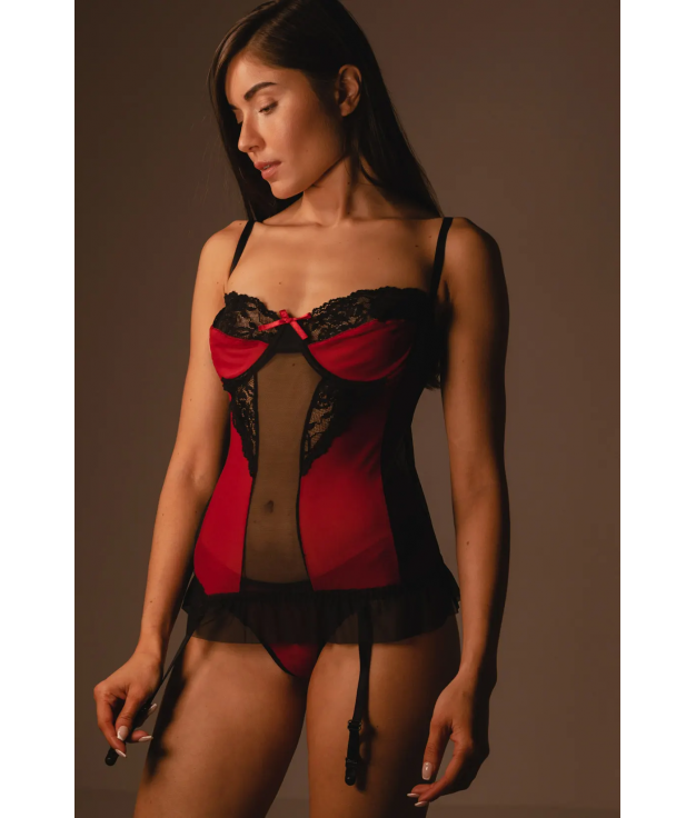 ETERNITY CORSET - ROJO/NEGRO