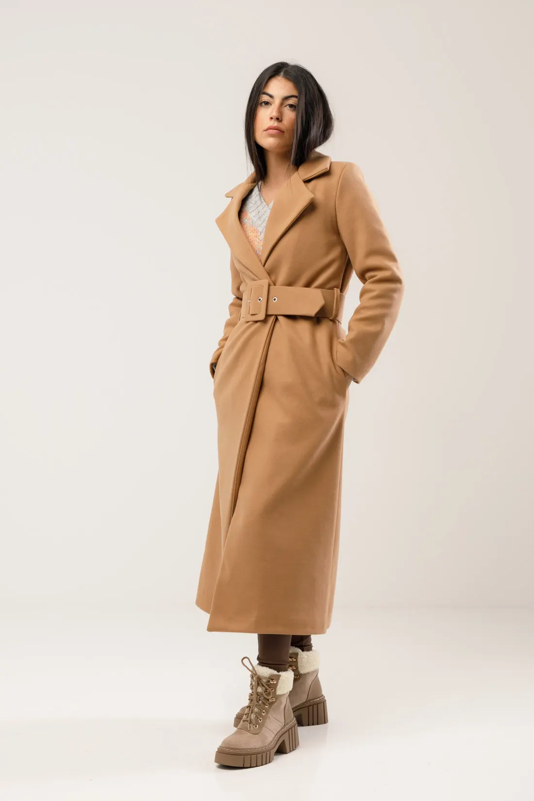 PABOS TRENCH COAT - CAMEL