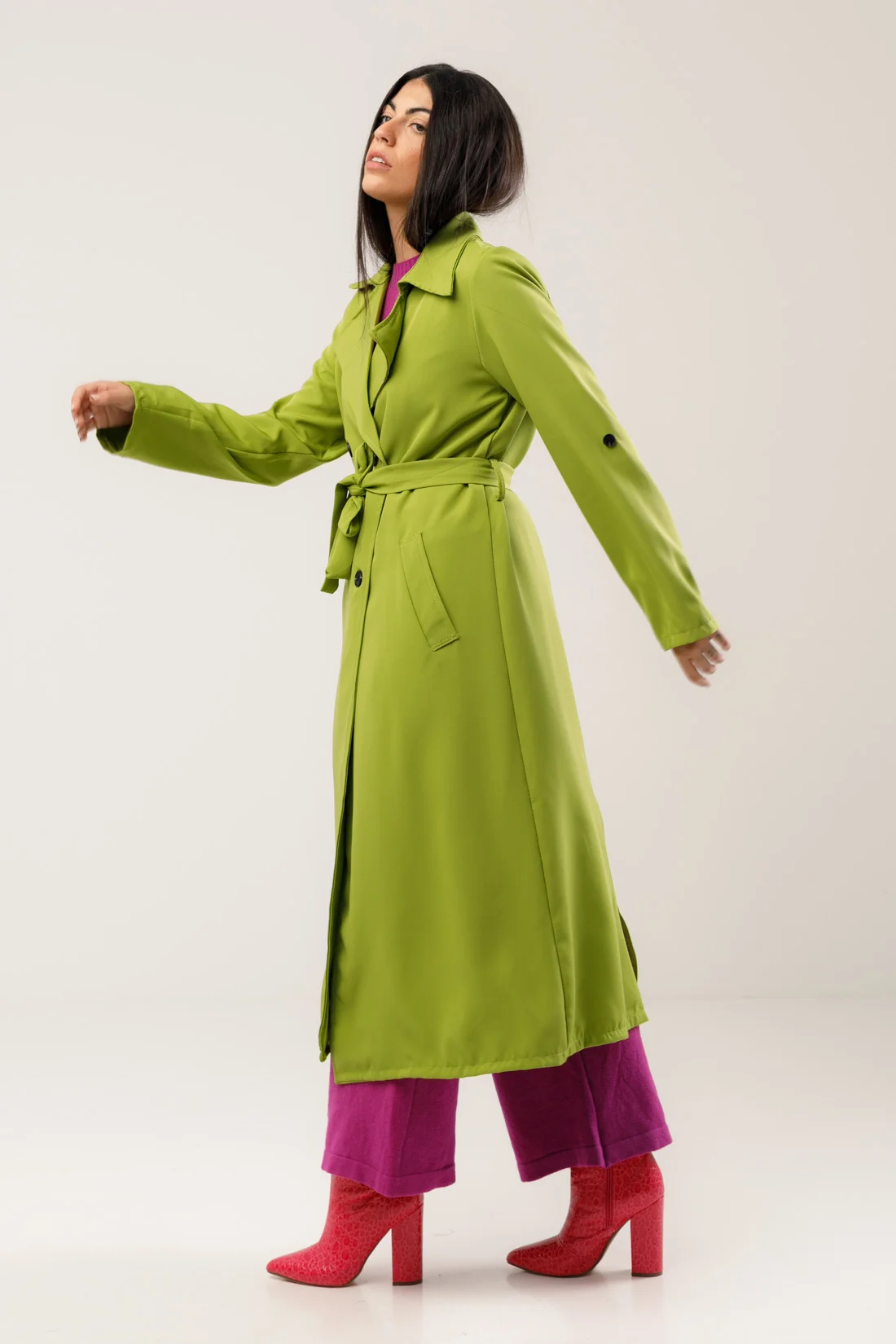 Lime green clearance duster coat